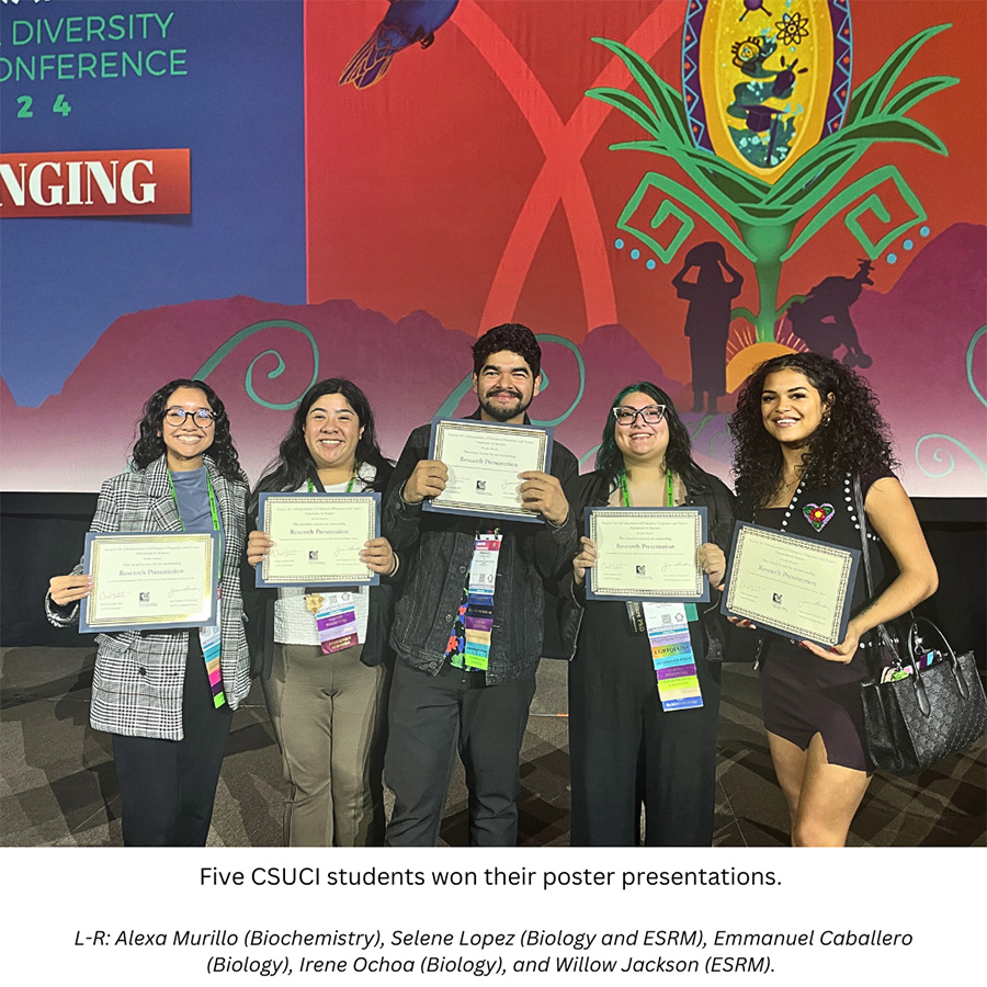 CSUCI SACNAS NDiSTEM winners