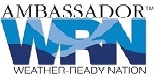 Weather ready logo with external link to web page