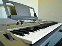 One of three sound-proof music rooms 